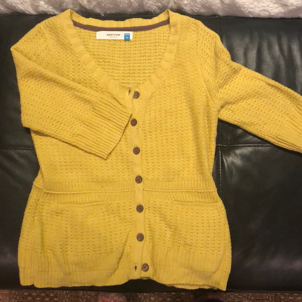 ANTHROPOLOGIE Sparrow fitted cardigan M